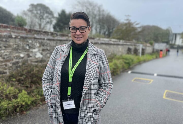 Kelly standing outside at Penwith Campus