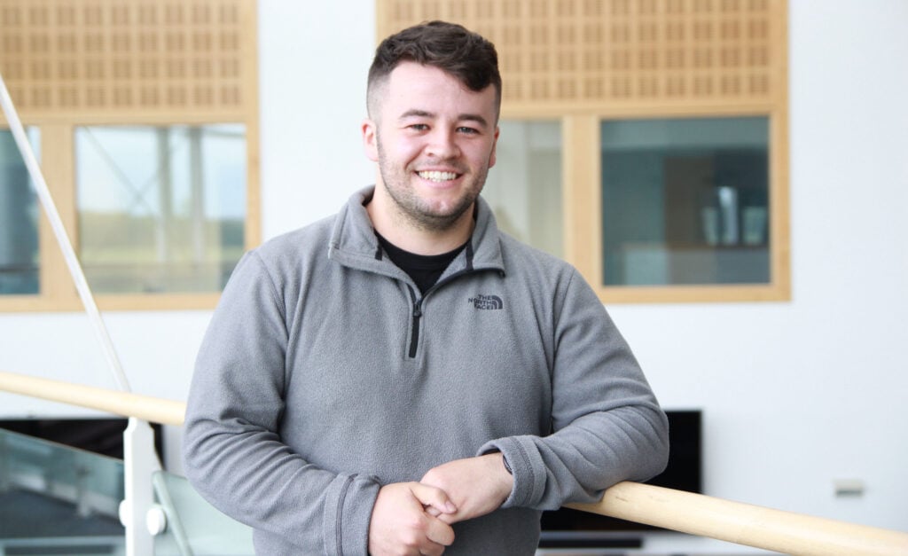 Scott in the University Centre Fal building