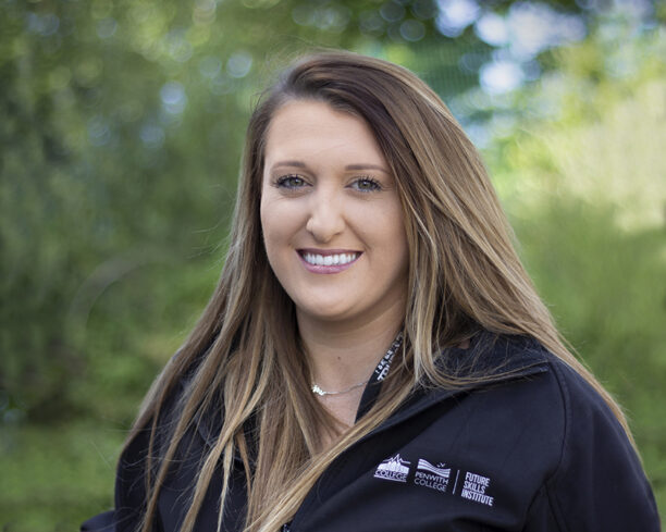 A profile photo of Jenna Hawke, an apprenticeship advisor at Truro and Penwith College.