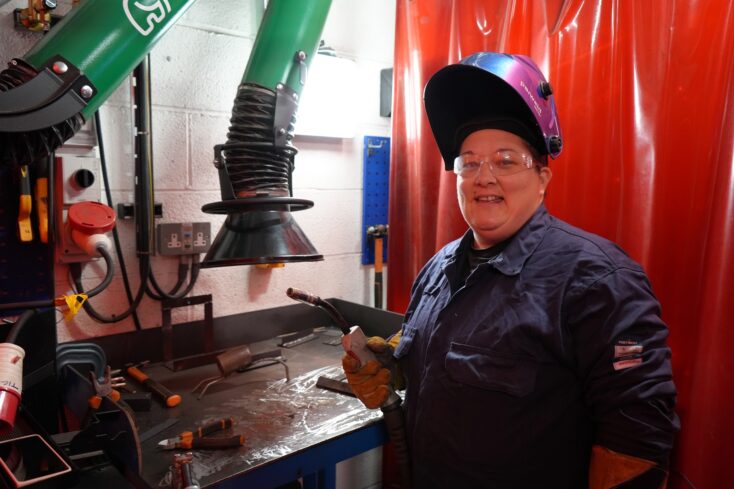 Leanne Welding and Fabrication Bootcamp at Truro and Penwith College