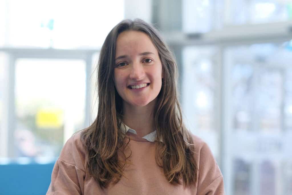 A photo of Lowenna, a student from Truro and Penwith College, who is now a Governor at the College.