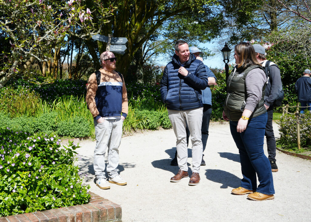Richie Greenhalgh, Lecturer in Leadership and Management, working with professionals from Cornwall