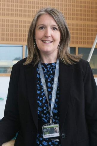 A photo of Rachel Basey, HE work placement and study support advisor.