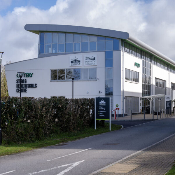 An image of the exterior of the STEM & Health Skills Centre Bodmin.