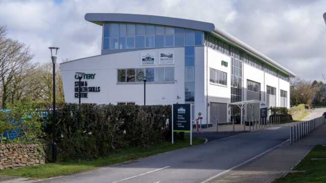 An image of the exterior of the STEM & Health Skills Centre Bodmin.