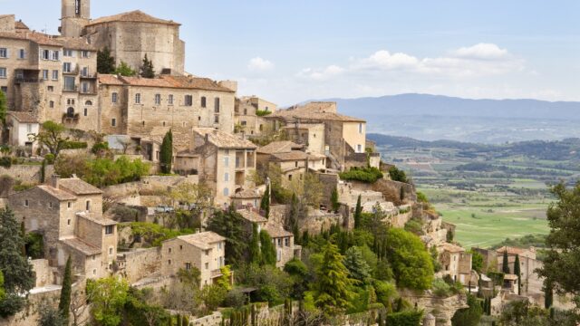 Gordes, Provence, France, Spring, Valley of Luberon. One of the most beautiful villages in France