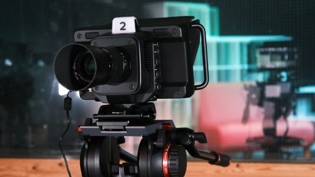 Close up of a digital camera.