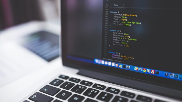 A close up of coding on a laptop screen.
