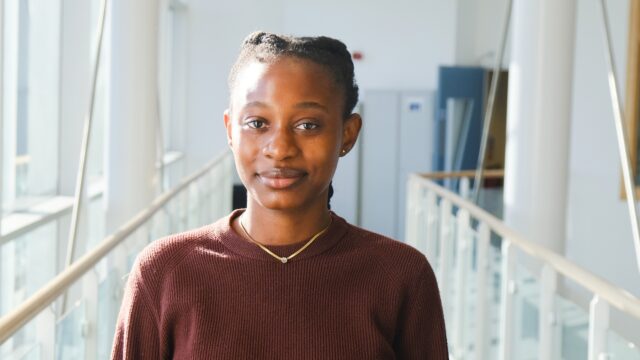 T Level Health Student Journey in the Fal Building, Truro and Penwith College