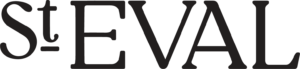 St Eval logo. The logo says St Eval in large black letters.