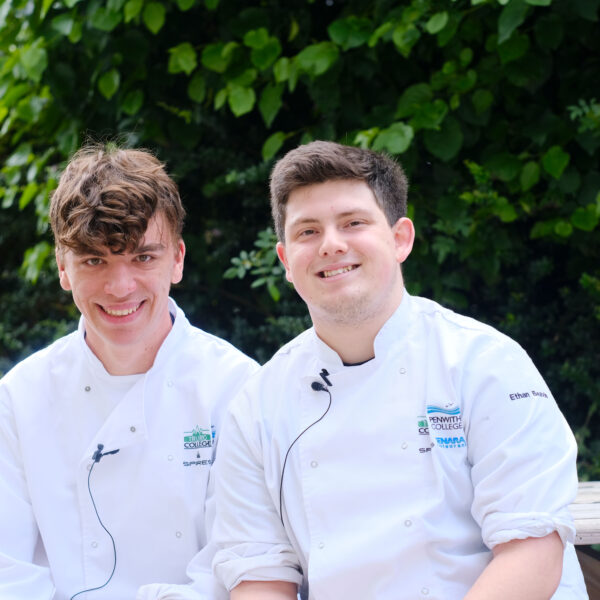 Ethan and Ryley, Hospitality students at Truro and Penwith College, sharing their experiences of college life.