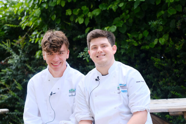 Ethan and Ryley, Hospitality students at Truro and Penwith College, sharing their experiences of college life.